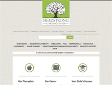 Tablet Screenshot of headstronglearningcenter.com